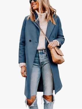 Women’s Wool Blend Trench Coat